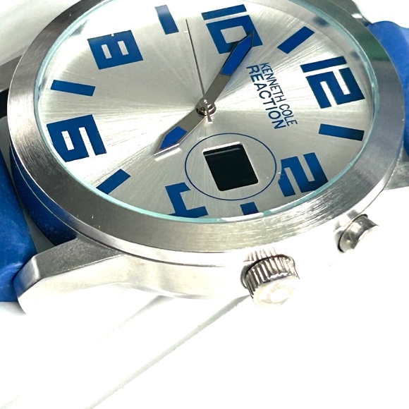 Kenneth Cole Reaction Mens Silicone Watch Blue - Picture 6 of 9